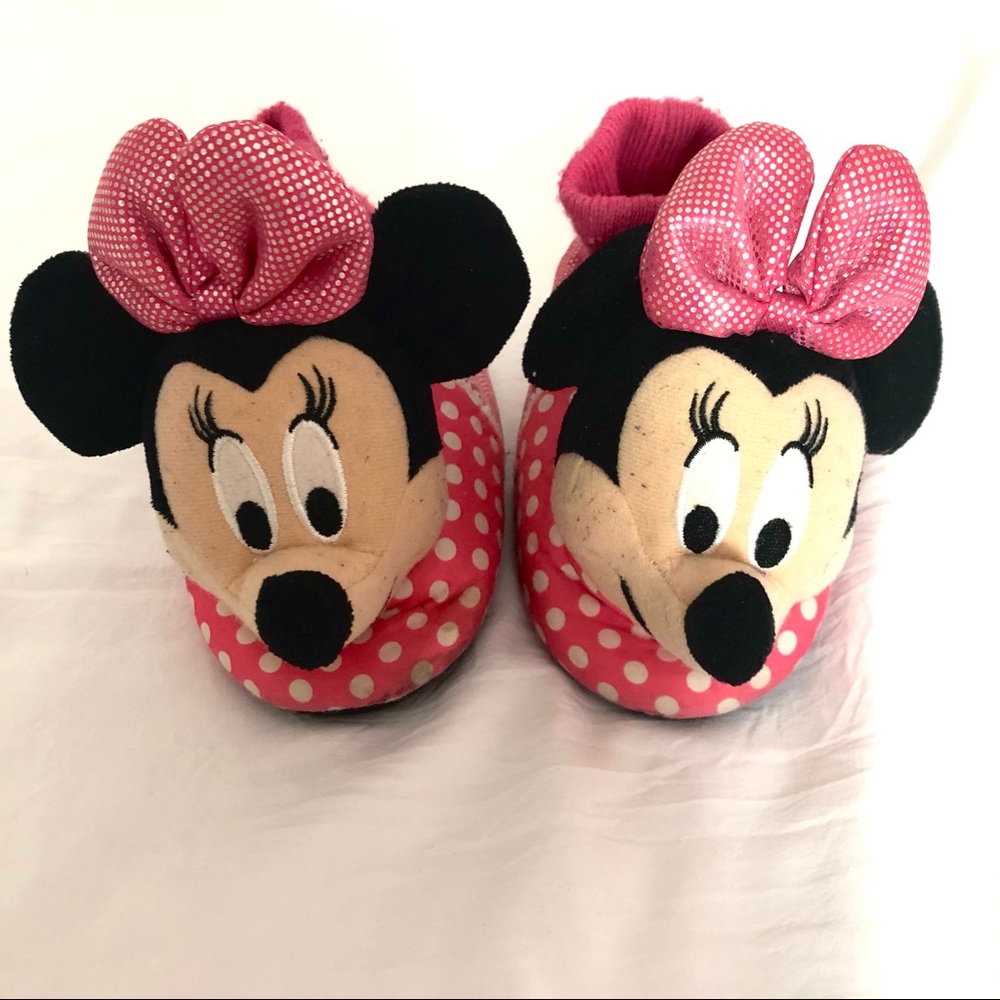 Toddler - Minnie Mouse Slippers - Sz 7/8